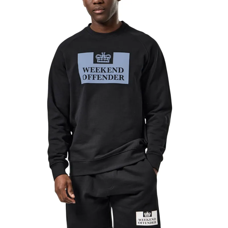 weekend offender mens sweatshirt black