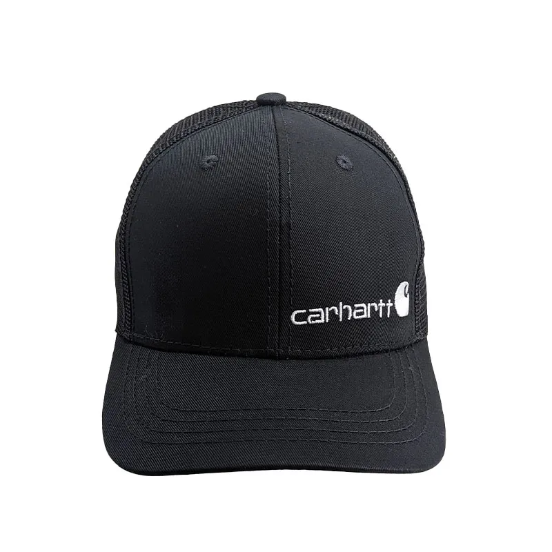 Carhartt Mens Baseball Hats Unisex Trucker Net Cap Black - Top