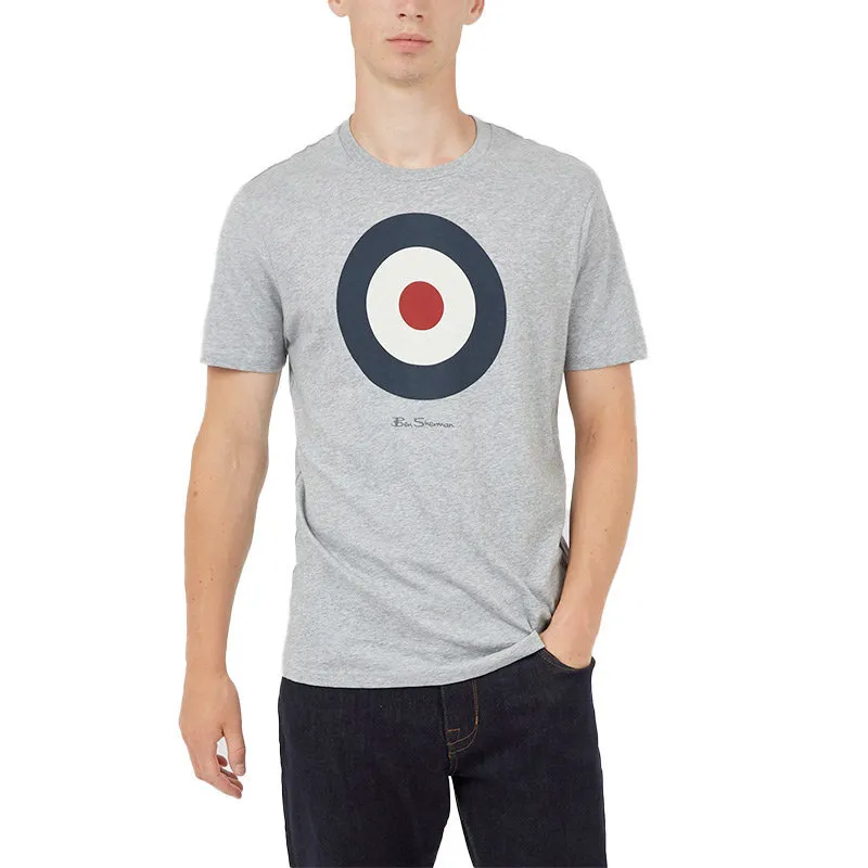 Mens Ben Sherman Signature Target Tee In White
