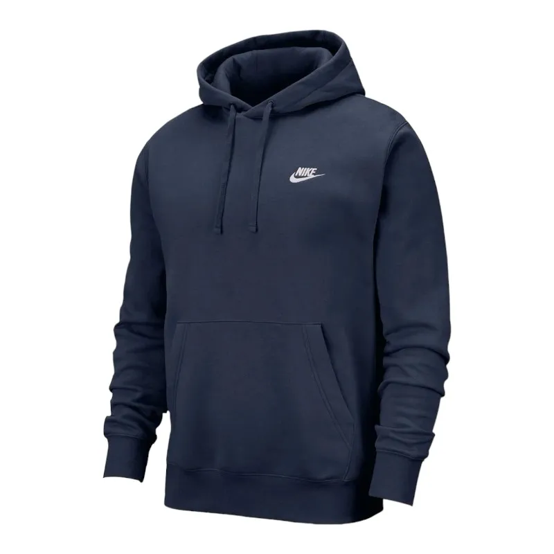 Nike Club Mens Fleece Hoodie Navy Top Brand Outlet UK