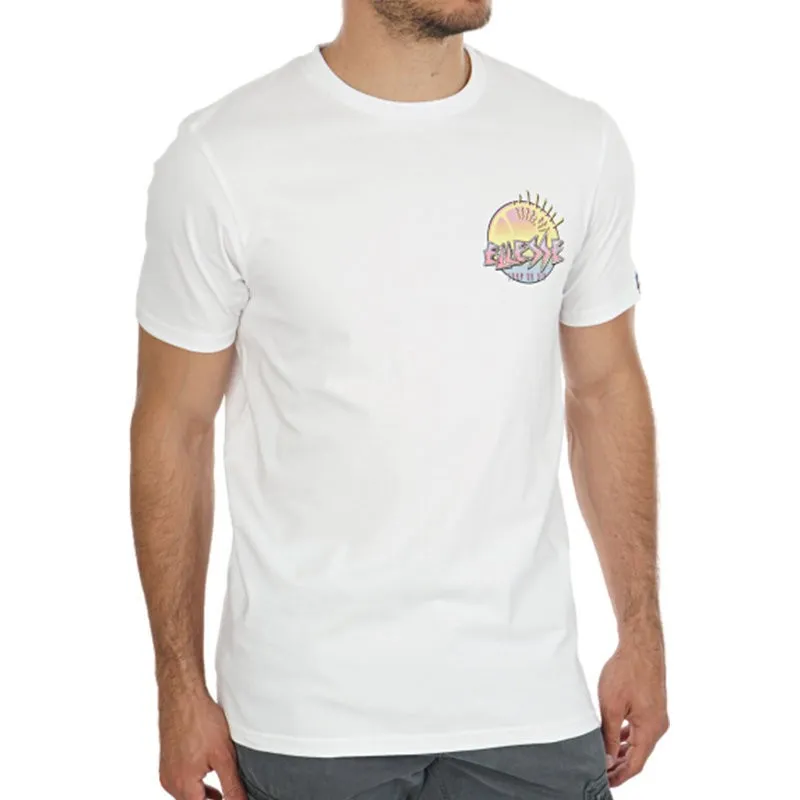 Shop Ellesse Split Mens T-Shirt White