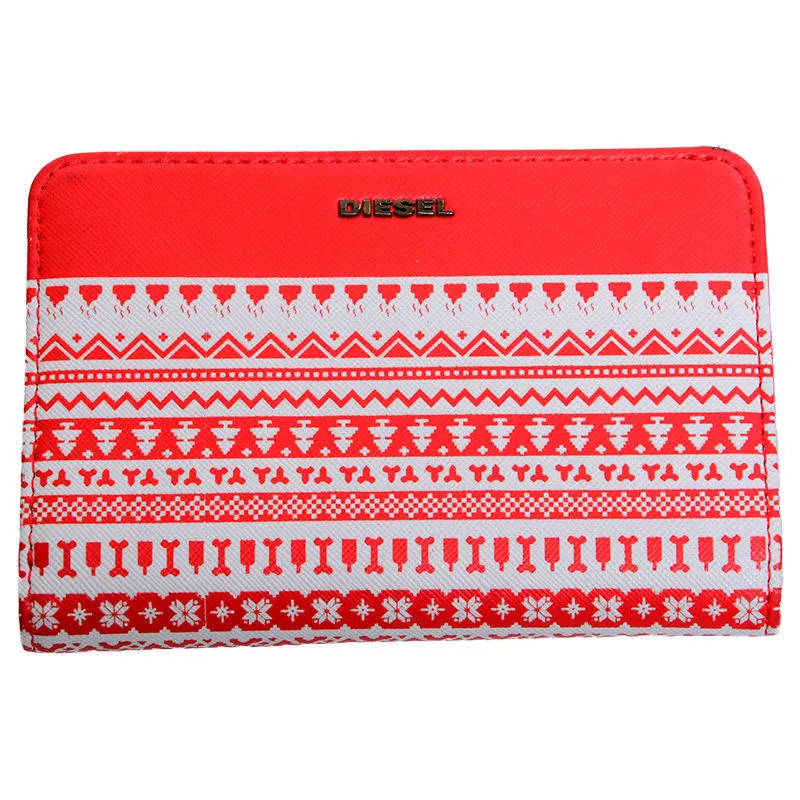 Samsonite Red Grained Leather Purse Wallet - Lalita