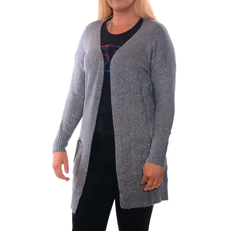 zara womens open glittery cardigan...