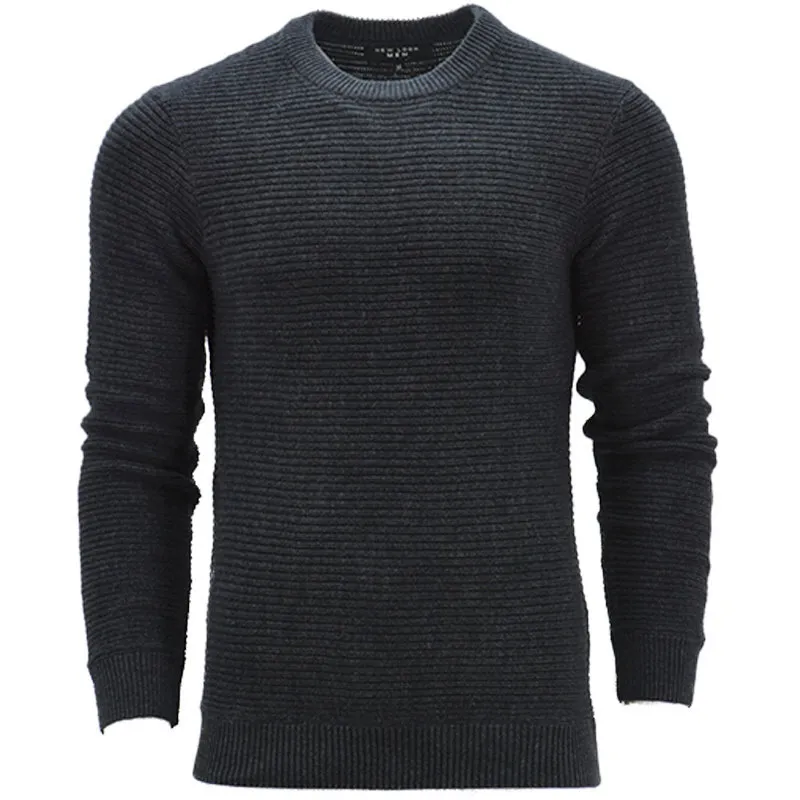 New Look Mens Jumpers Crew Neck Regular Fit Charcoal Black Top Brand Outlet UK