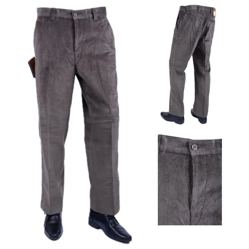 Postgrado | Farah Platinum Mens Flat Front Corduroy Pants Trousers size 82  Colour Espresso