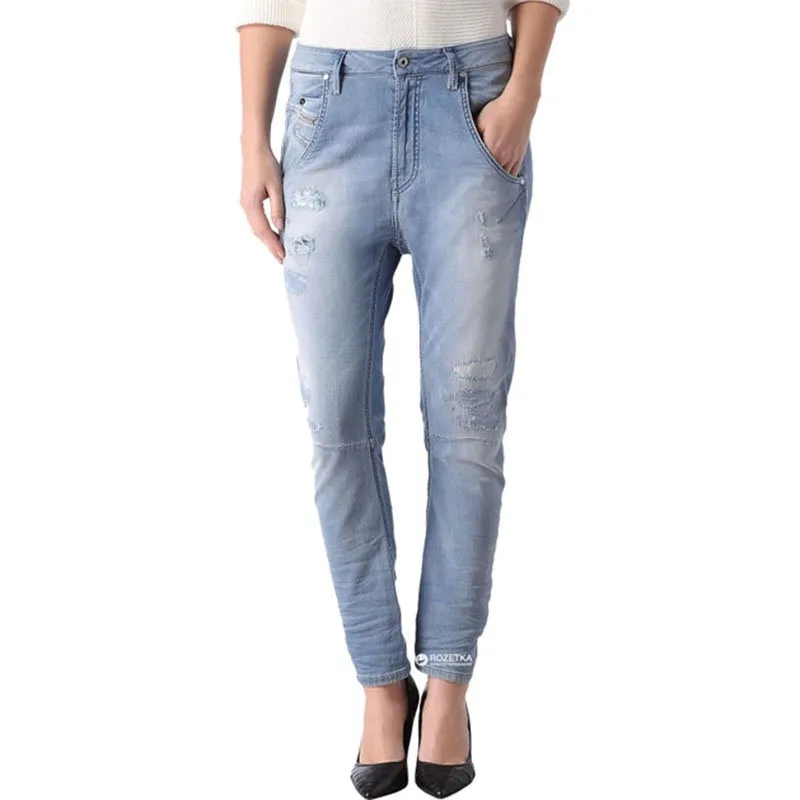 Diesel Fayza Ne 0673m Womens Denim Jogg Jeans Top Brand Outlet UK