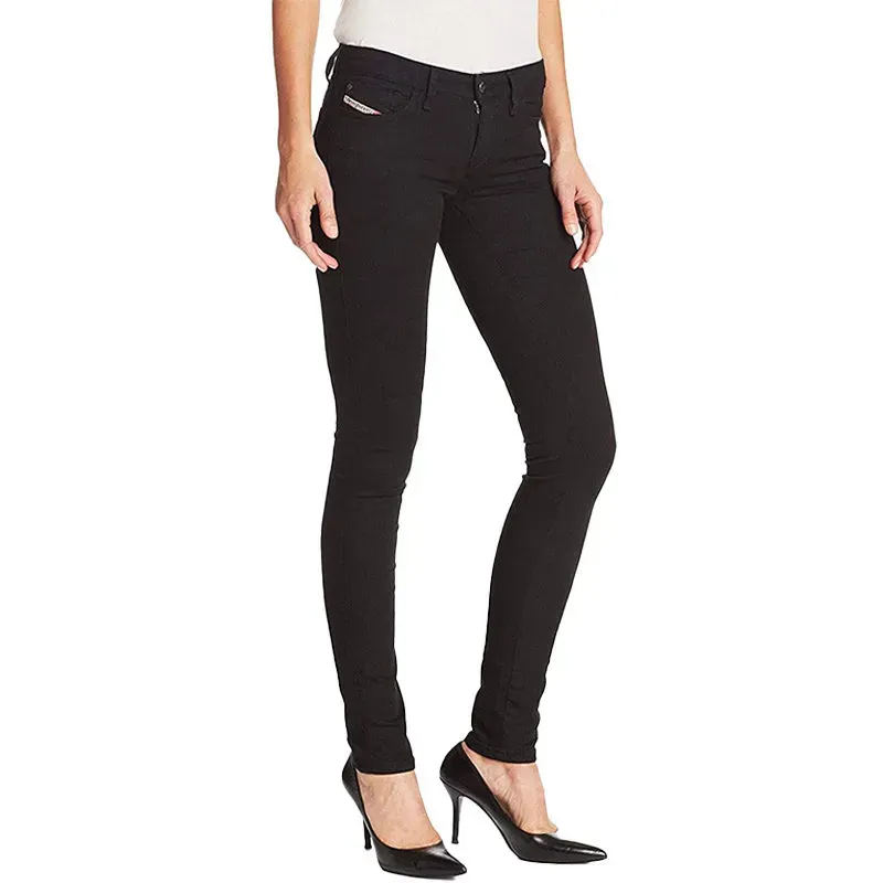 DIESEL Skinzee 0813C Donna W26/L32 Jeans Skinny Super Slim Blu In - Foto 6