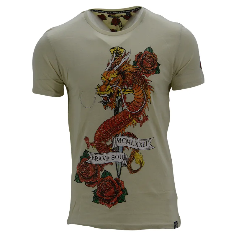 brave soul lennon mens printed...