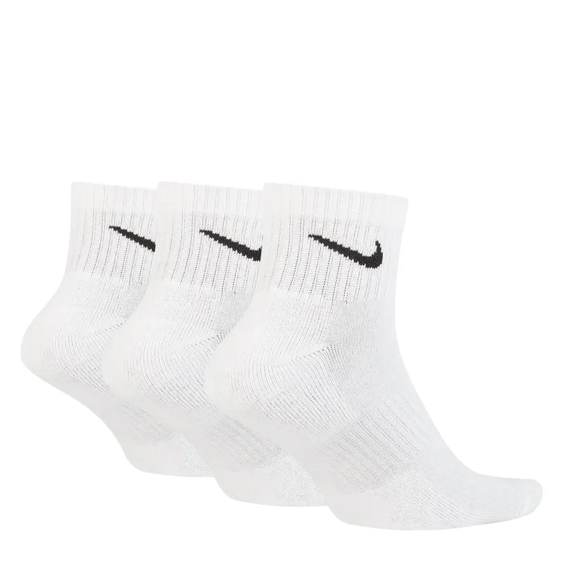 nike sx7667 mens ankle socks everyday cushioned 3x pack low cut white0