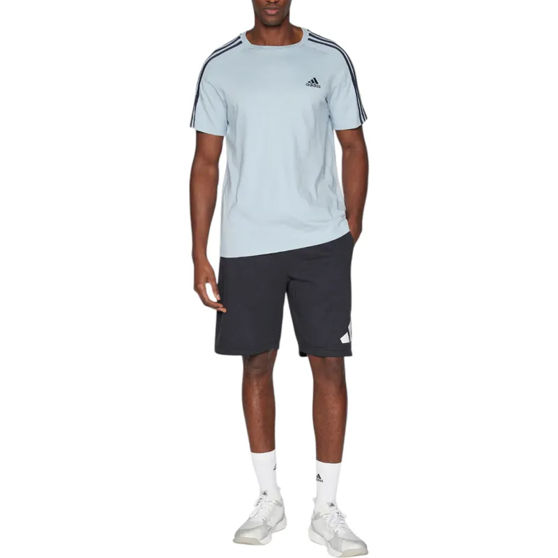 adidas essential mens shorts poly cotton dri fit sportswear1