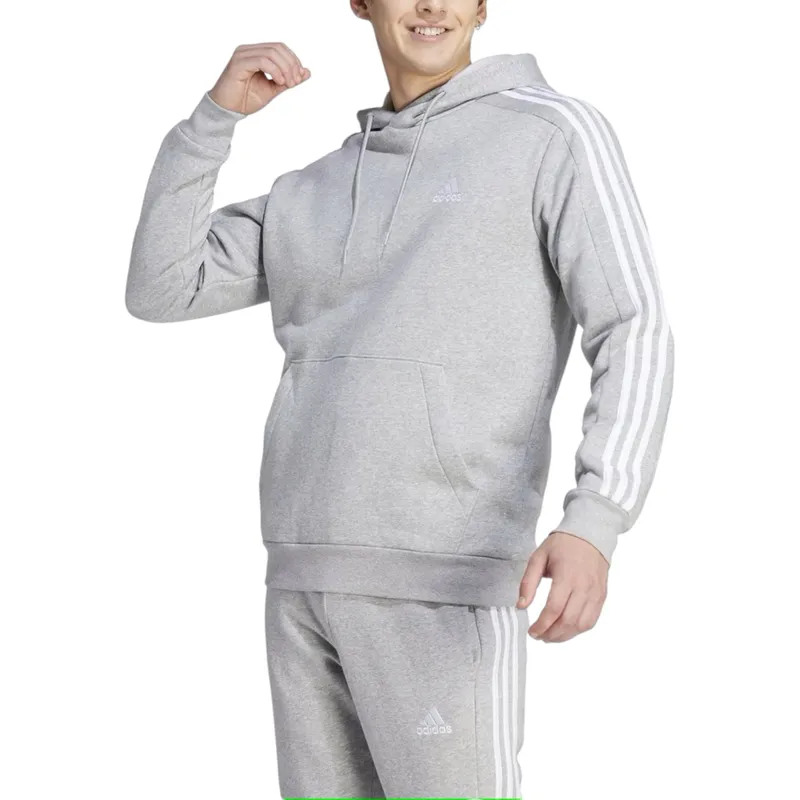 adidas mens essentials 3 stripes hoodie regular fit1