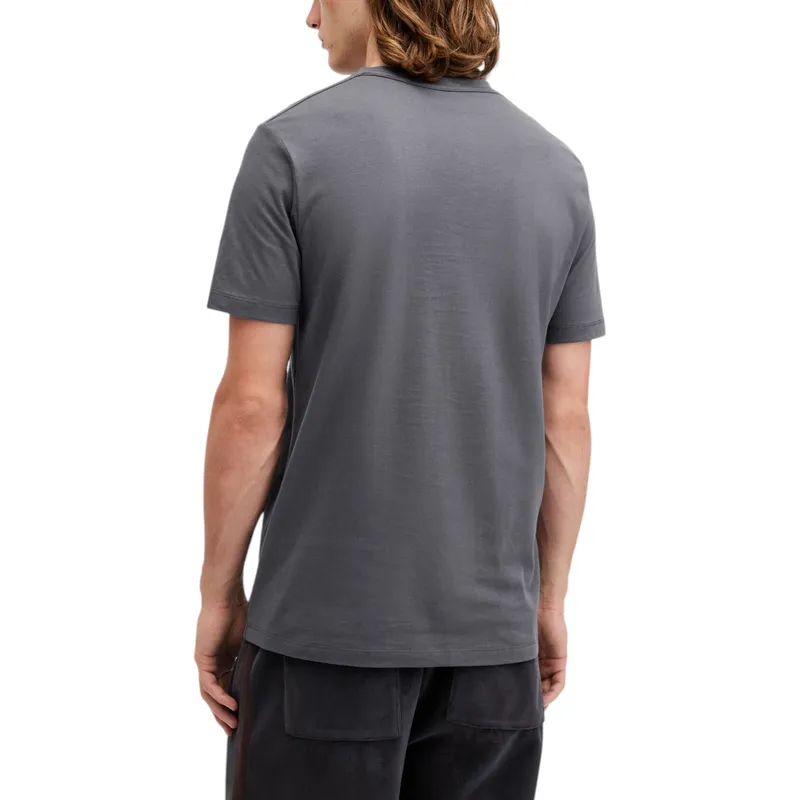 all saints mens t shirts tonic short sleeve rumskull plain casual charcoal grey2