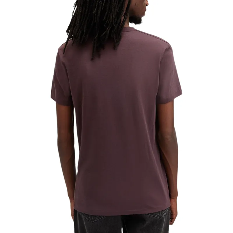 all saints mens t shirts tonic short sleeve rumskull plain casual moretti red2