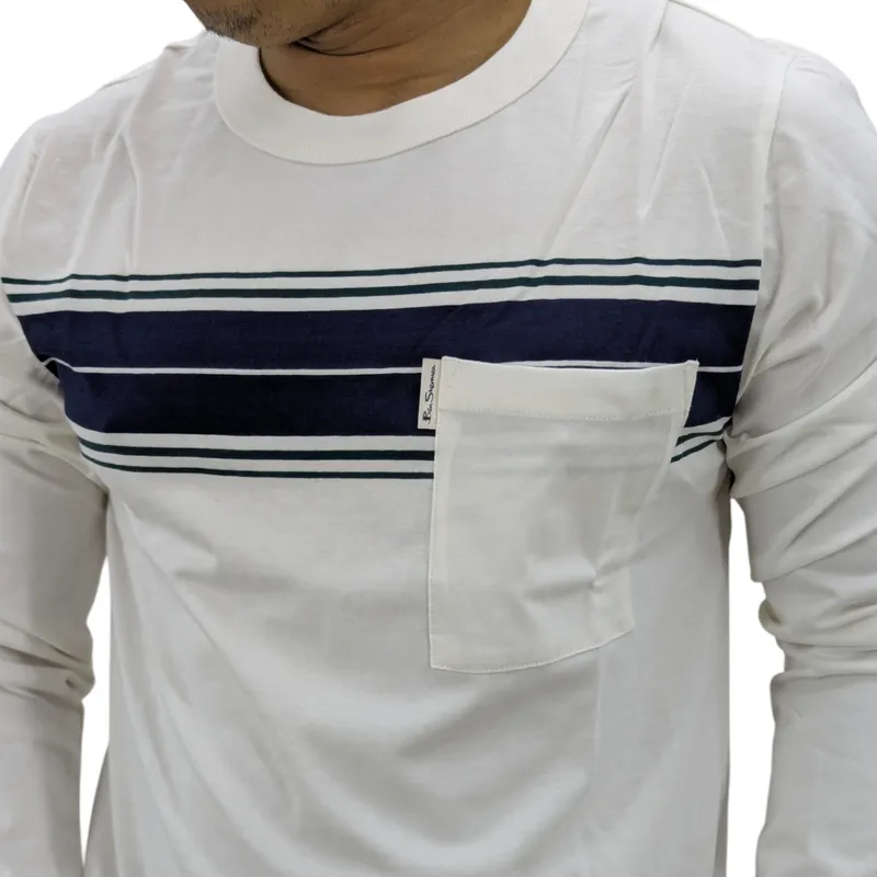 ben sherman mens t shirts crew neck full sleeve3