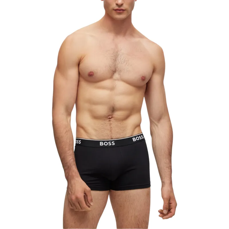 boss mens underwear trunks boxer shorts 3 pack black0