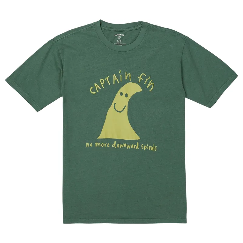 captain fin ozzy wrong spirl mens graphic print t shirts summer cotton green top0