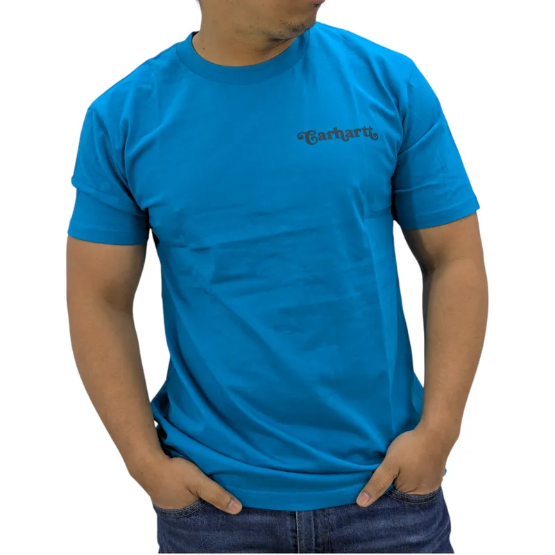 carhartt mens t shirts teal blue1