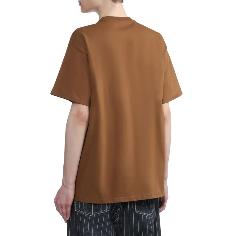 carhartt wip mens onyx t shirts brown1