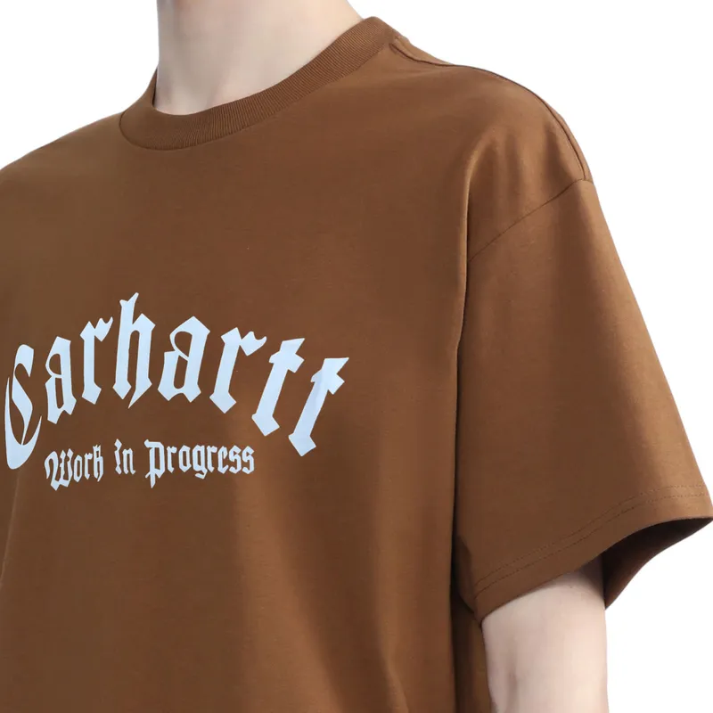 carhartt wip mens onyx t shirts brown3