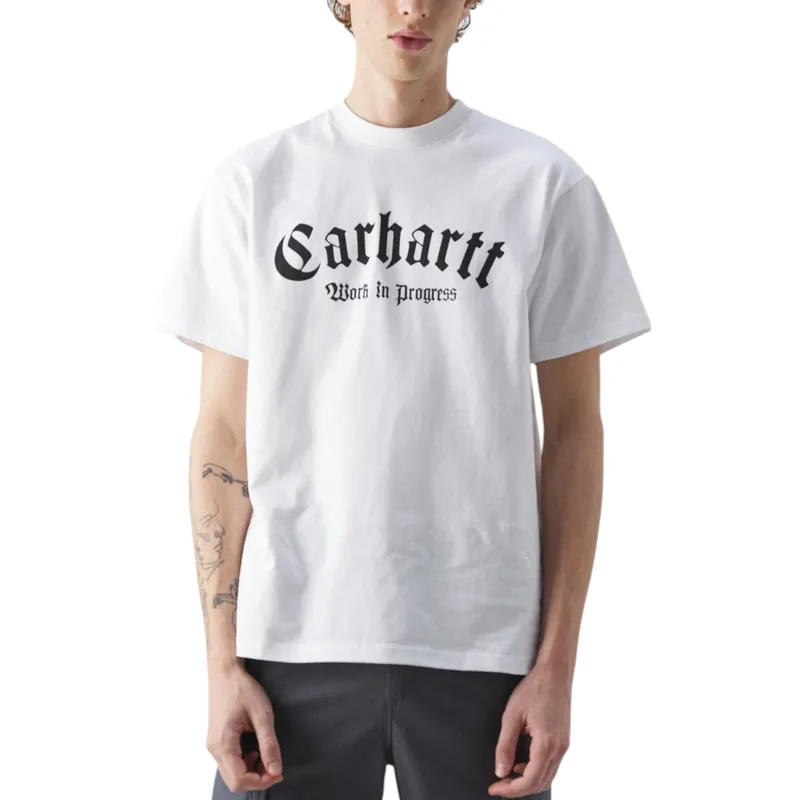 carhartt wip mens onyx t shirts white1