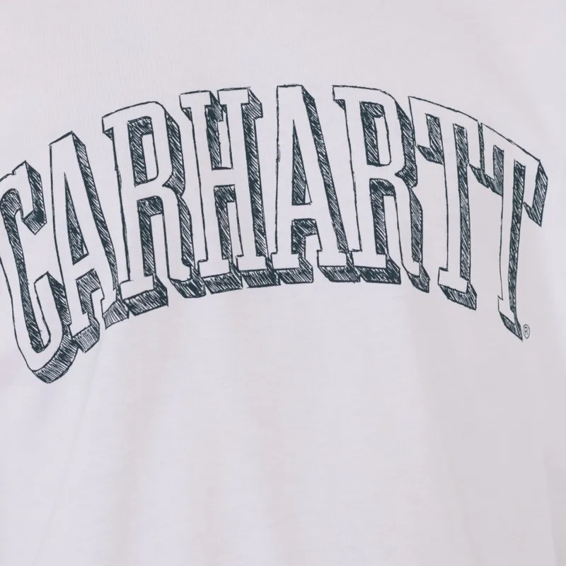 carhartt wip scrawl script mens t shirts white4