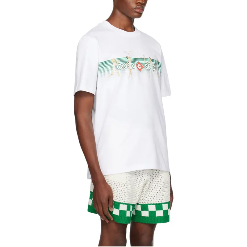 casablanca men playful stripes printed t-shirt2