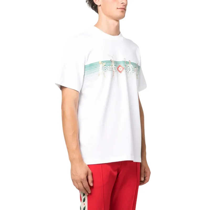 casablanca men playful stripes printed t-shirt5