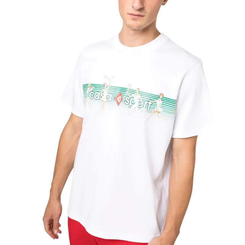 casablanca men playful stripes printed t-shirt7