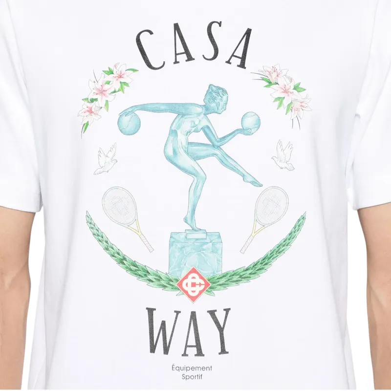 casablanca men statue en marbre printed t-shirt3