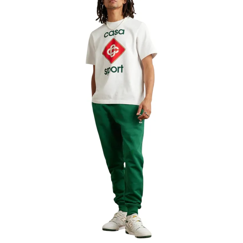 casablanca men t shirt casa sports logo printed short sleeve crew neck summer te1