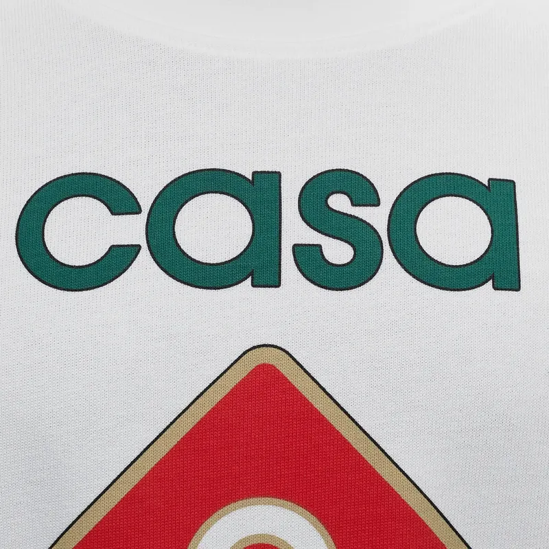 casablanca men t shirt casa sports logo printed short sleeve crew neck summer te6