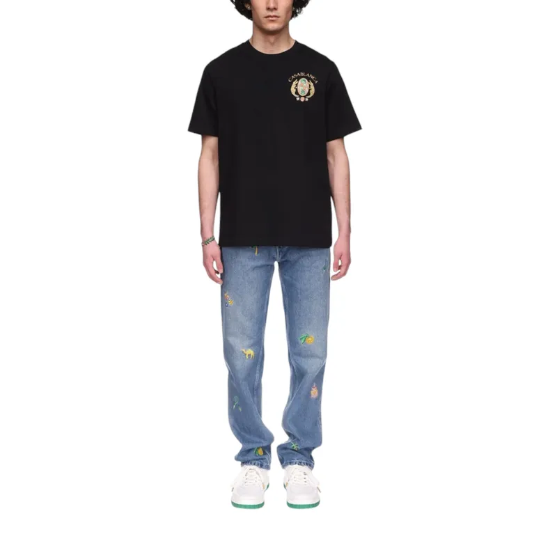 casablanca men t shirt joyaux d'afrique tennis club black top4