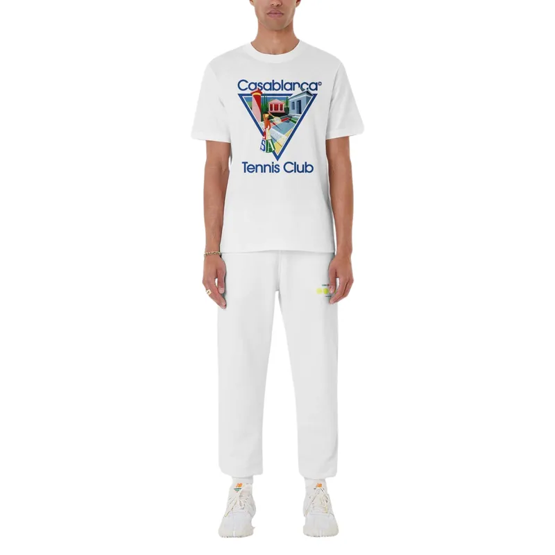 casablanca men t shirt la joueuse printed summer top0