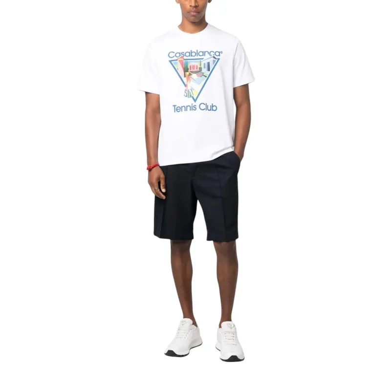 casablanca men t shirt la joueuse printed summer top1