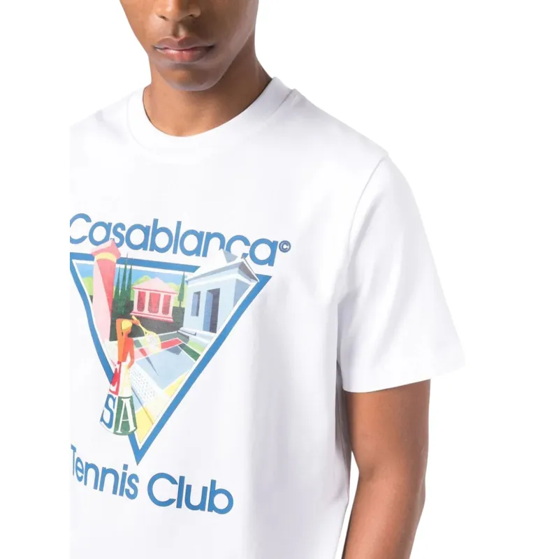 casablanca men t shirt la joueuse printed summer top4