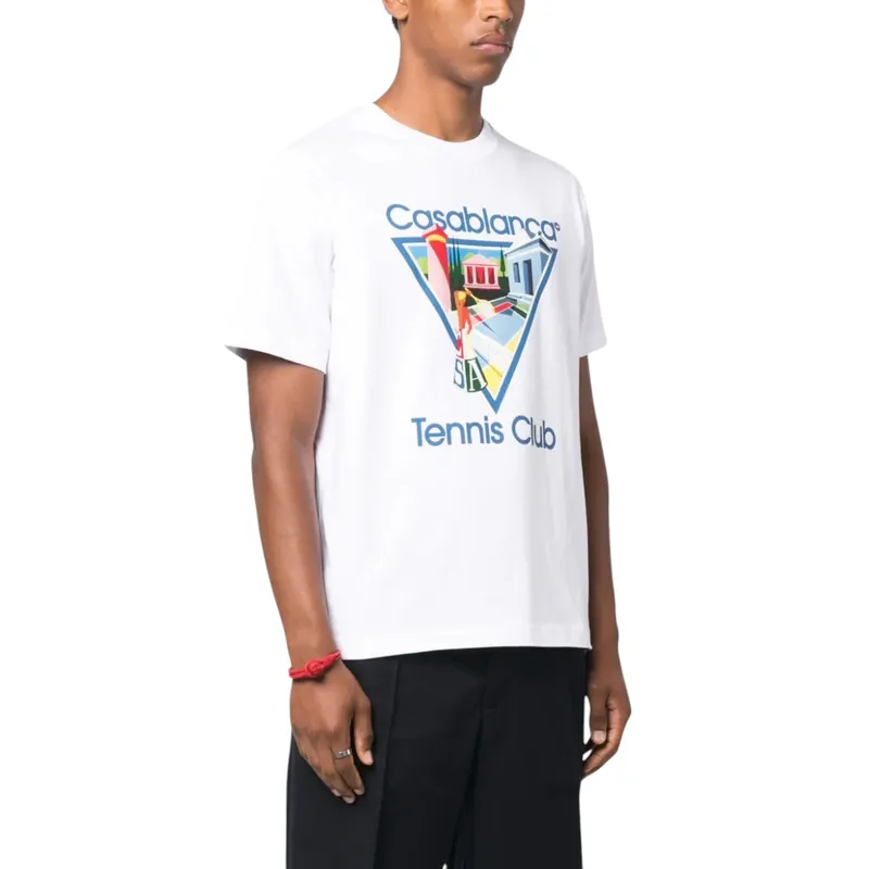 casablanca men t shirt la joueuse printed summer top7