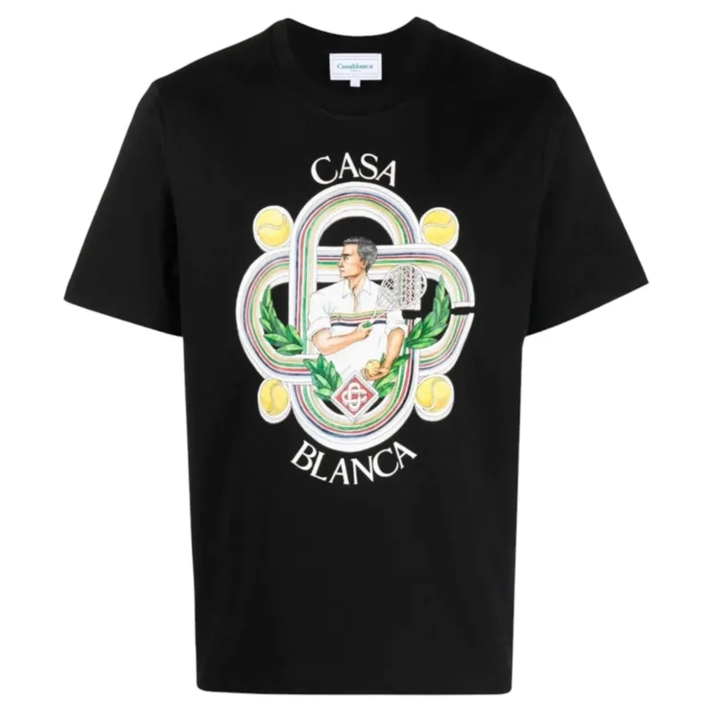 casablanca men t shirt le joueur printed t-shirt1