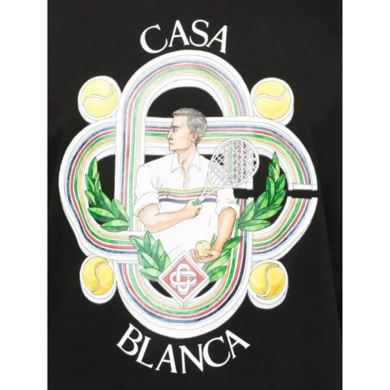 casablanca men t shirt le joueur printed t-shirt4