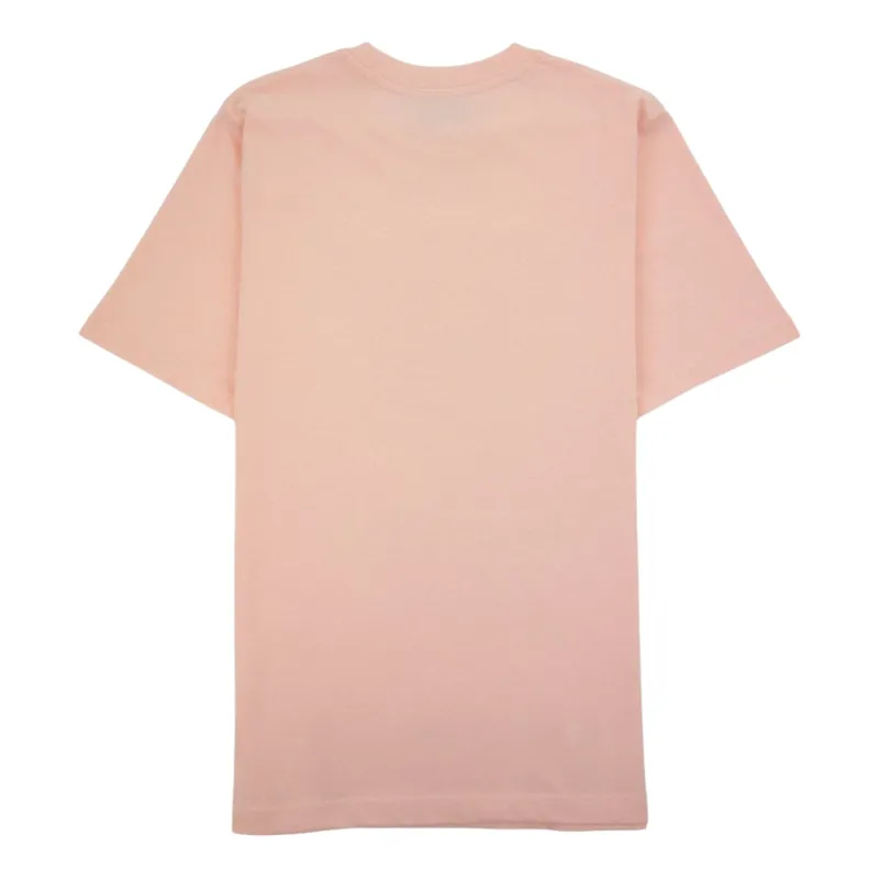 casablanca mens t shirt la joueuse printed t-shirt pale pink0