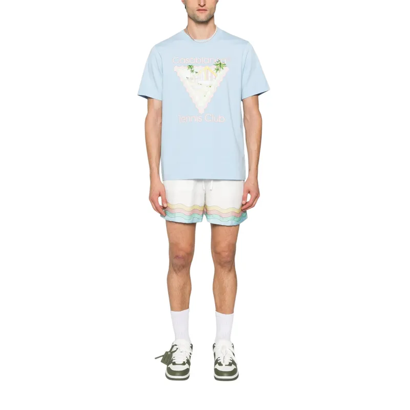 casablanca mens t shirt maison de reve printed summer top4