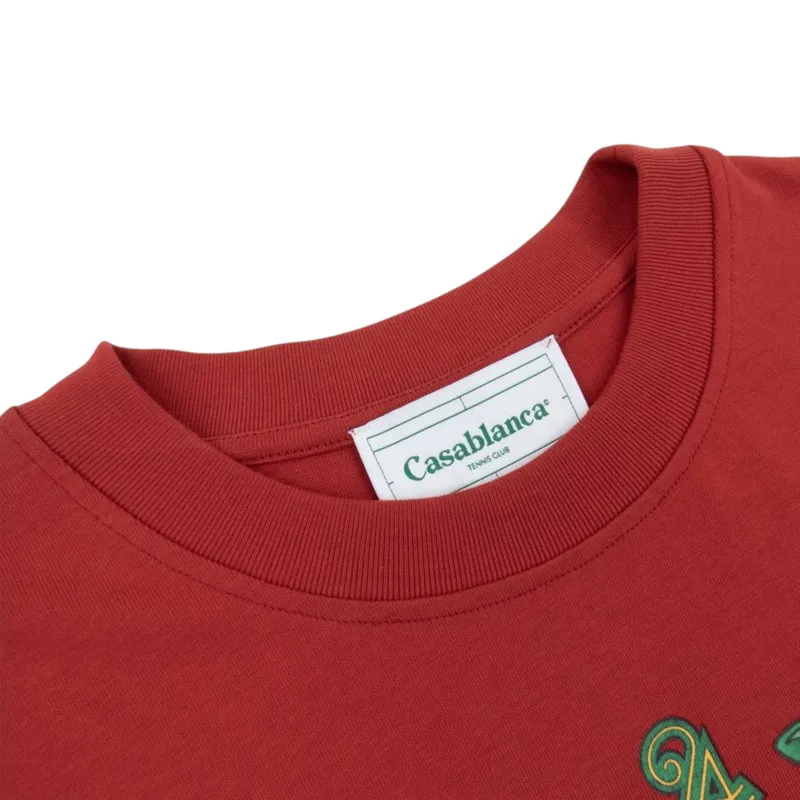 casablanca mens t shirts casa crest print casual cotton3