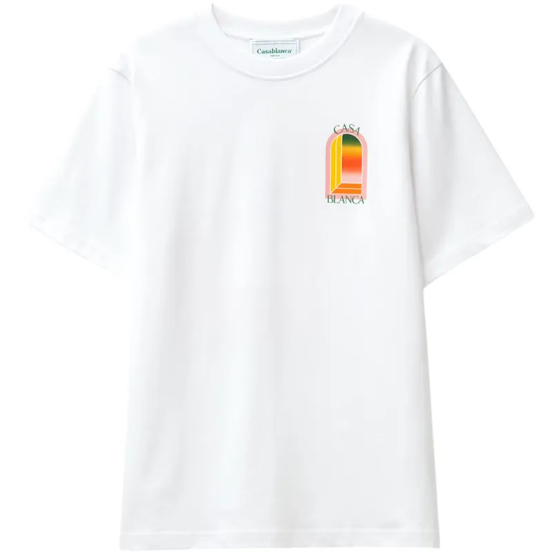 casablanca mens t shirts gradient arch logo cotton tops3