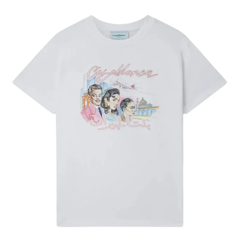 casablanca mens t shirts la liaison printed top6