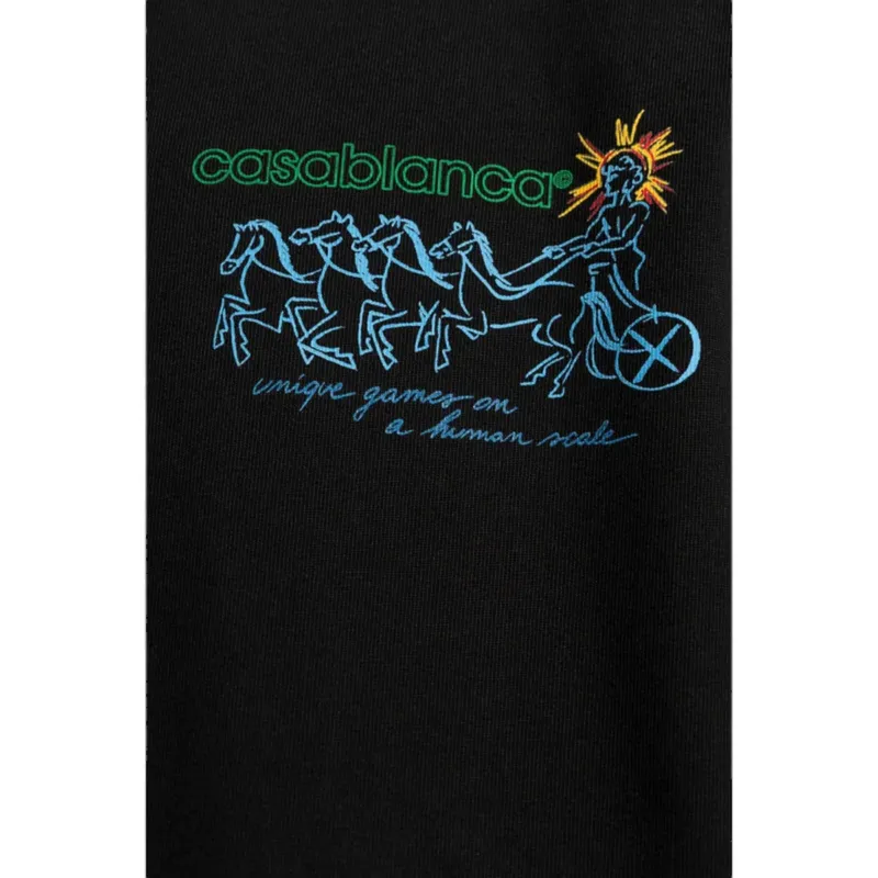 casablanca mens t shirts pentathlon shorts sleeve crew neck5