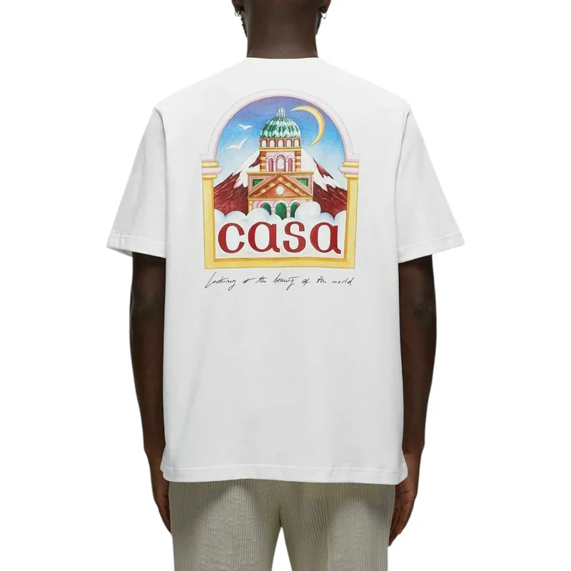 casablanca mens t shirts vue de l'arche top0