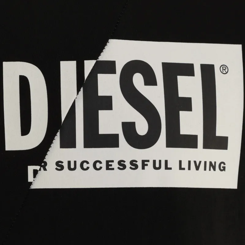 diesel t-diego-cuty logo mens t shirts black4