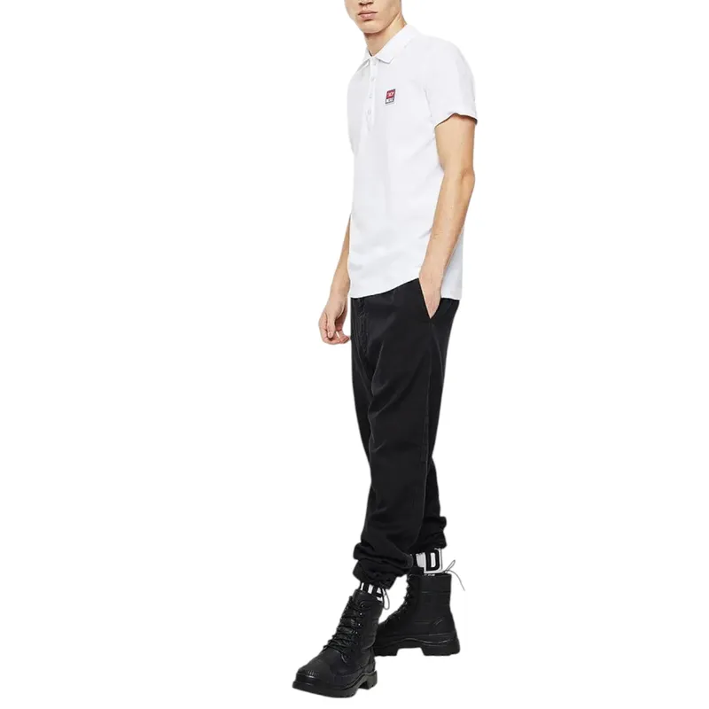 diesel t-kal-patch 00savb mens polo shirts short sleeve white1