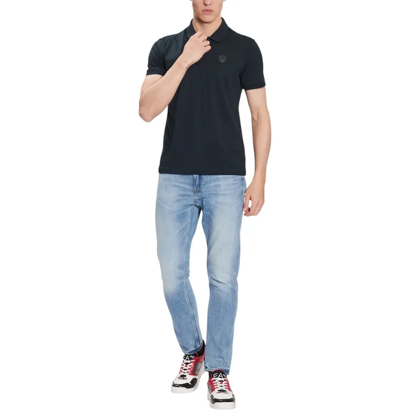 emporio armani ea7 mens polo shirts jersey cotton polo0