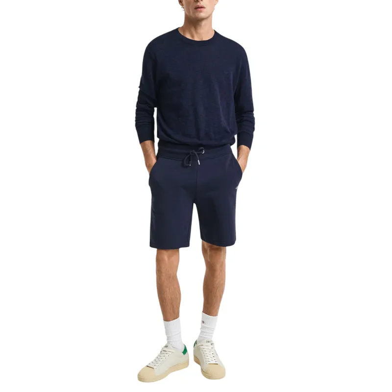 gant shield drawstring sweat shorts half pants navy2