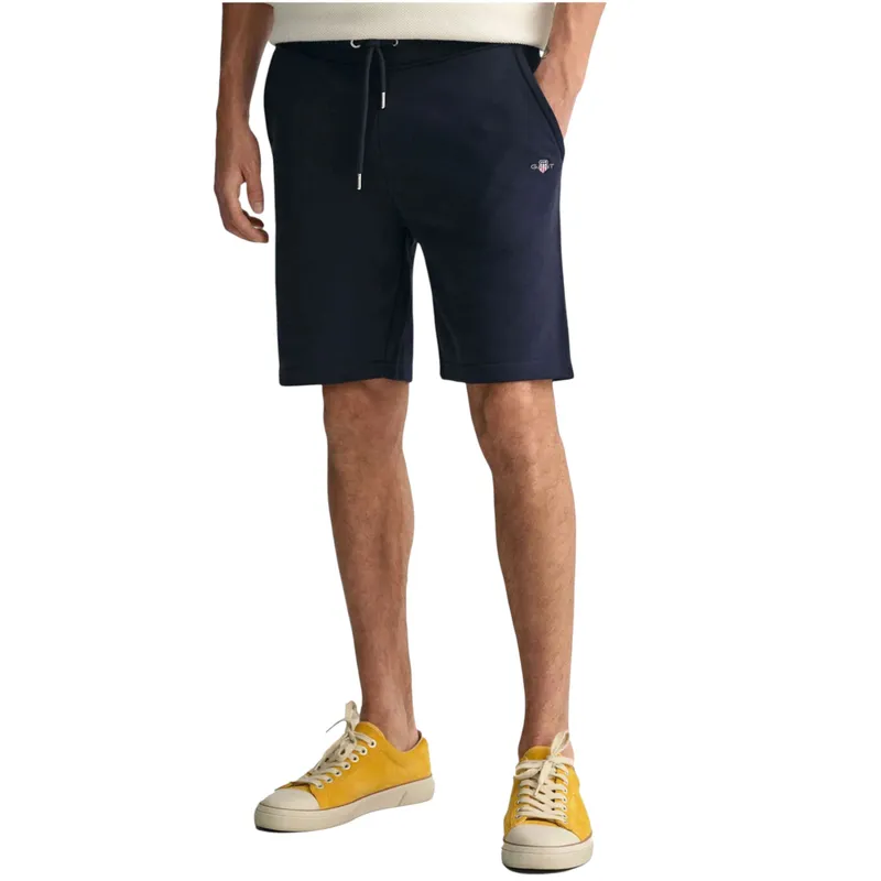 gant shield drawstring sweat shorts half pants navy3
